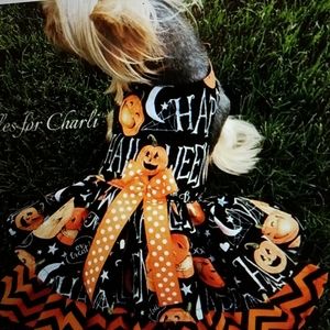Halloween Pumpkin Dog Dress